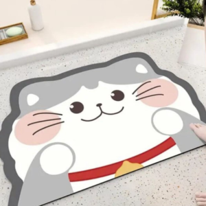 TAPETE ABSORBENTE GATO PARA BAÑO HOGAR