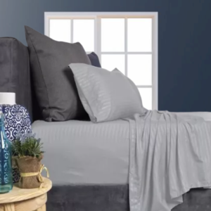 Juego de Sábanas Unicolor Gris 180 Hilos