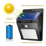 6 lámparas panel solar de exteriores 30