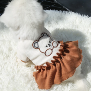 Vestido Osito Marrón- Ropa Mascotas